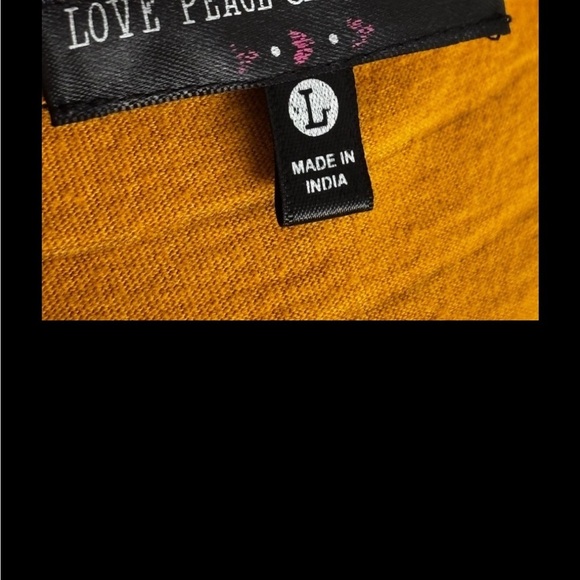 Cottton Striped Mustard Yellow Dreamcatcher Tee - Picture 5 of 7